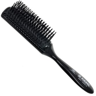 Kent AS9 9 Row Rubber Nylon Pad, Nylon Quill, Anti-Static Hair Brush
