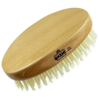 Kent BB Men's Club Beard Mustache Brush Natural Military Boar Bristle 