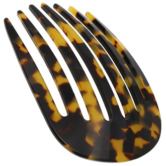 Camila Paris CP3394 Small Decorative Round Hair Side Comb 7 Tooth. Made in France