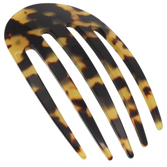 Camila Paris CP3395 Small Decorative Round Hair Side Comb 5 Tooth. Made in France