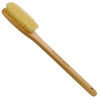 Kent FD5 Bath Shower Massage Body Brush 100% Pure White Boar Bristles