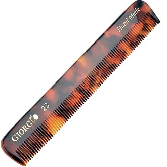 Giorgio G23 Small Fine Men's Pocket Comb for Hair, Beard & Mustache 