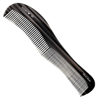 Giorgio G65 Handmade Contour Hair Comb. Saw Cut and Hand Polished