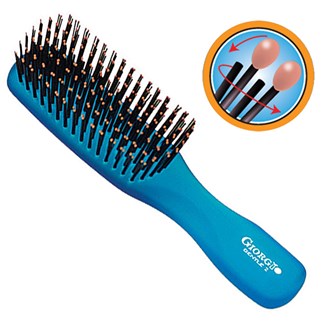 Giorgio GION2B Gentle Neon Hair Brush Detangle Soft Scalp Sensitive