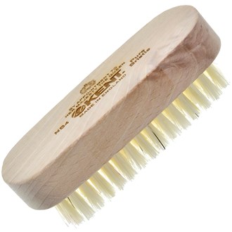 Kent NB4 Pure White Boar Bristles Nail Brush. Beech Wood